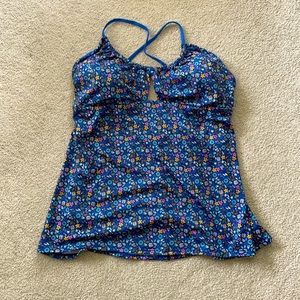 PATAGONIA blue Glassy Dawn Tankini top